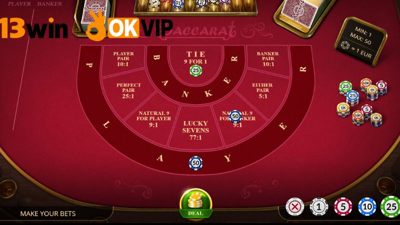 Chơi Baccarat 13win – Cược dễ thắng, nạp rút nhanh 4 Lợi ích khi chơi Baccarat tại 13win