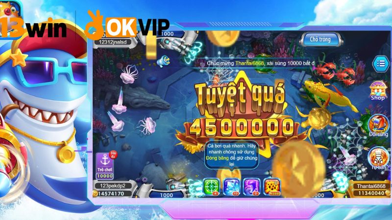 Chơi bắn cá 3D 13win – Đồ họa đẹp, thưởng cực chất 4 Thưởng và khuyến mãi hấp dẫn